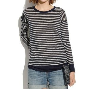 Madewell Navy Stripe Summer Sweater